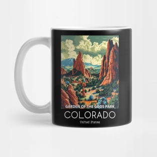 A Vintage Travel Illustration of the Garden of the Gods Park - Colorado - US Mug